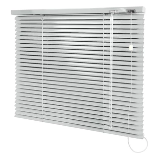Cortina - Persiana Horizontal Cinza Alumínio - Amorim Primeira Linha