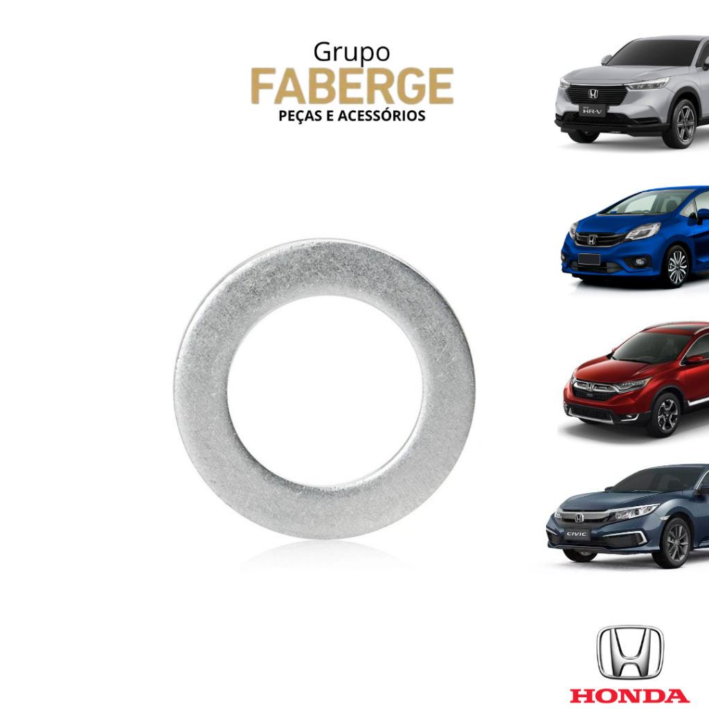 Arruela Bujão Drenagem Honda 18mm Civic Cr-v - Original Honda - 90471PX4000