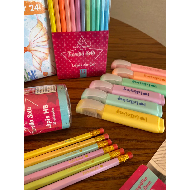 Lista de Material escolar kit Volta As Aulas Tons pastéis Ensino Fundamental