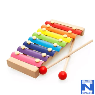 Xilofone Instrumento Musical Infantil C/ 8 Notas
