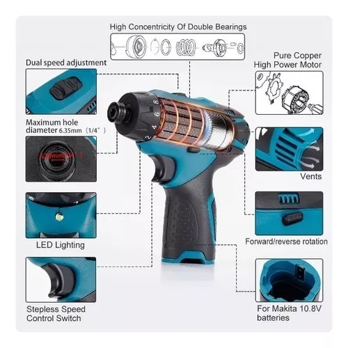Parafusadeira de Toque 12v IT BLUE LE-1833 | Shopee Brasil