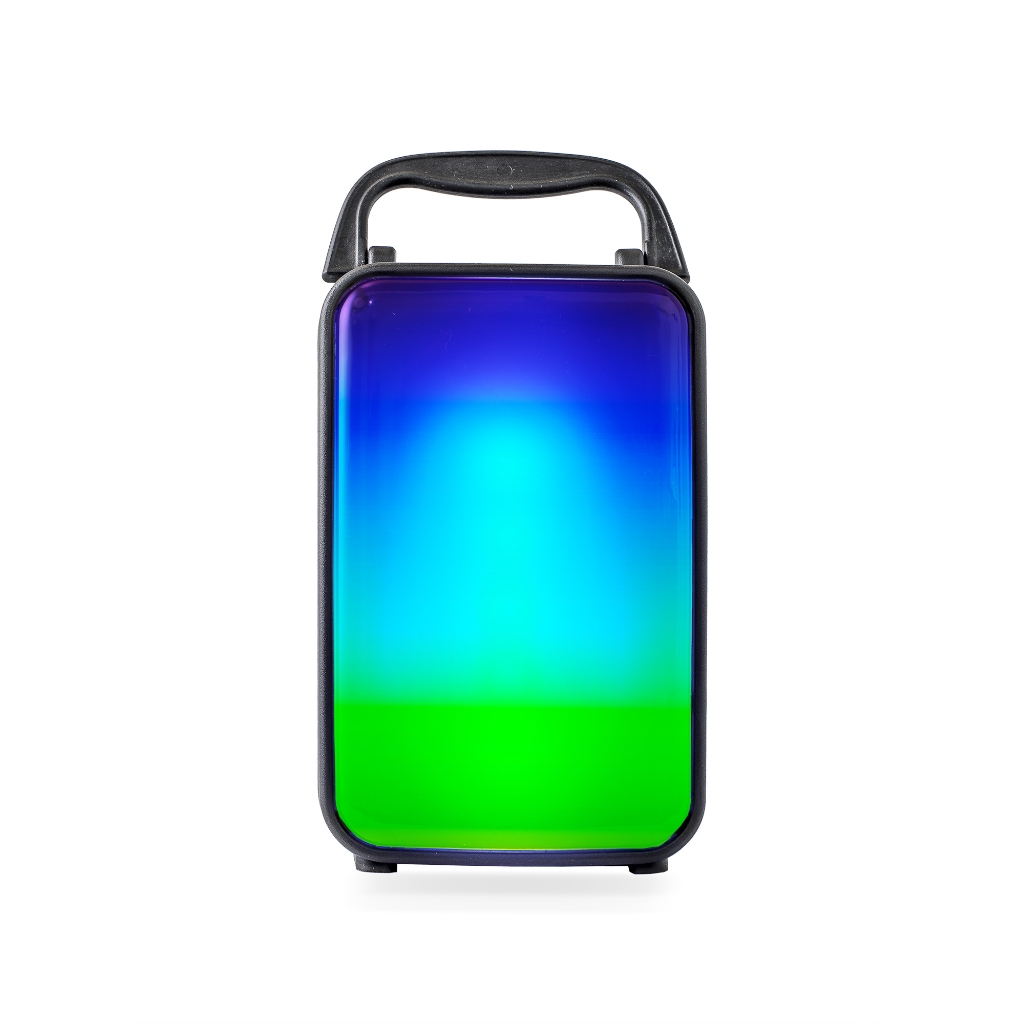 Caixa De Som Portátil LED RGB Bluetooth USB Cartão SD Hi-Fi Radio Fm 8W RMS