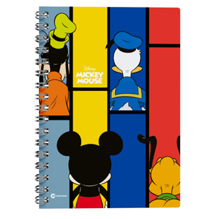 Caderno Universitário Disney Mickey Mouse e Sua Turma Capa Dura 80 folhas Culturama