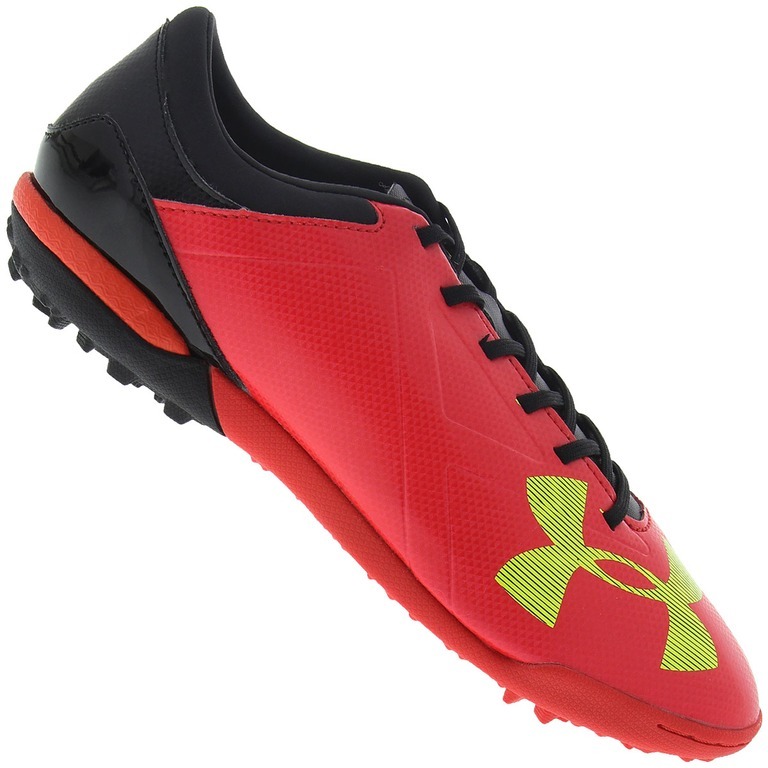 Chuteira Futebol Americano Under Armour Spotlight Fra Rm Masculino Vermelho  / Branco