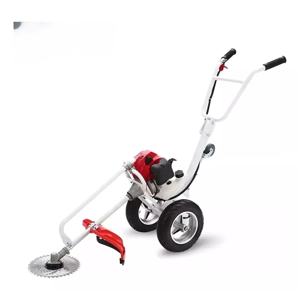 Roçadeira Profissional 3hp A Gasolina 63cc (Carrinho Com Guidão) Para ...