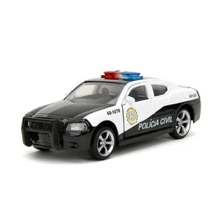 Miniatura Dodge Charger 2006 Polícia do Rio de Janeiro Velozes e Furiosos 1:32 Jada Toys