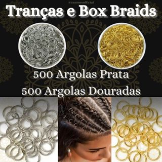 50 Pingentes P/ Tranças Nagô Box Braids Bijux Acessório