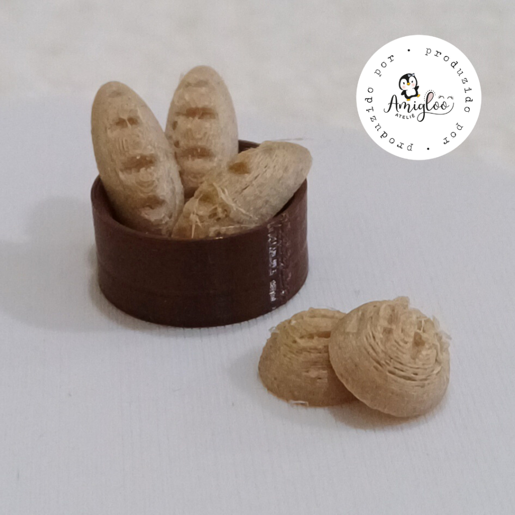Mini Cesto com pães