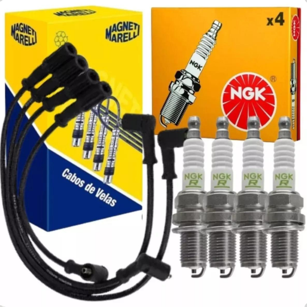 Kit jogo cabo e vela de igni o original fiat uno siena idea palio