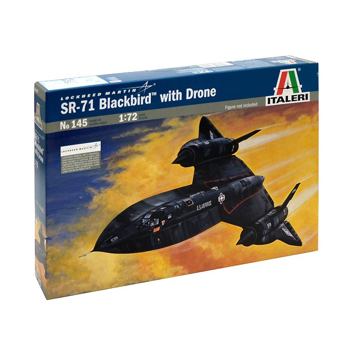 Lockheed SR-71 Blackbird with drone - 1/72 - Italeri 145