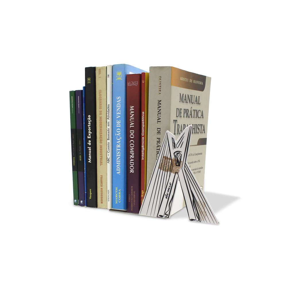 Aparador de Livros São Paulo Organizador Porta Livros em Aço