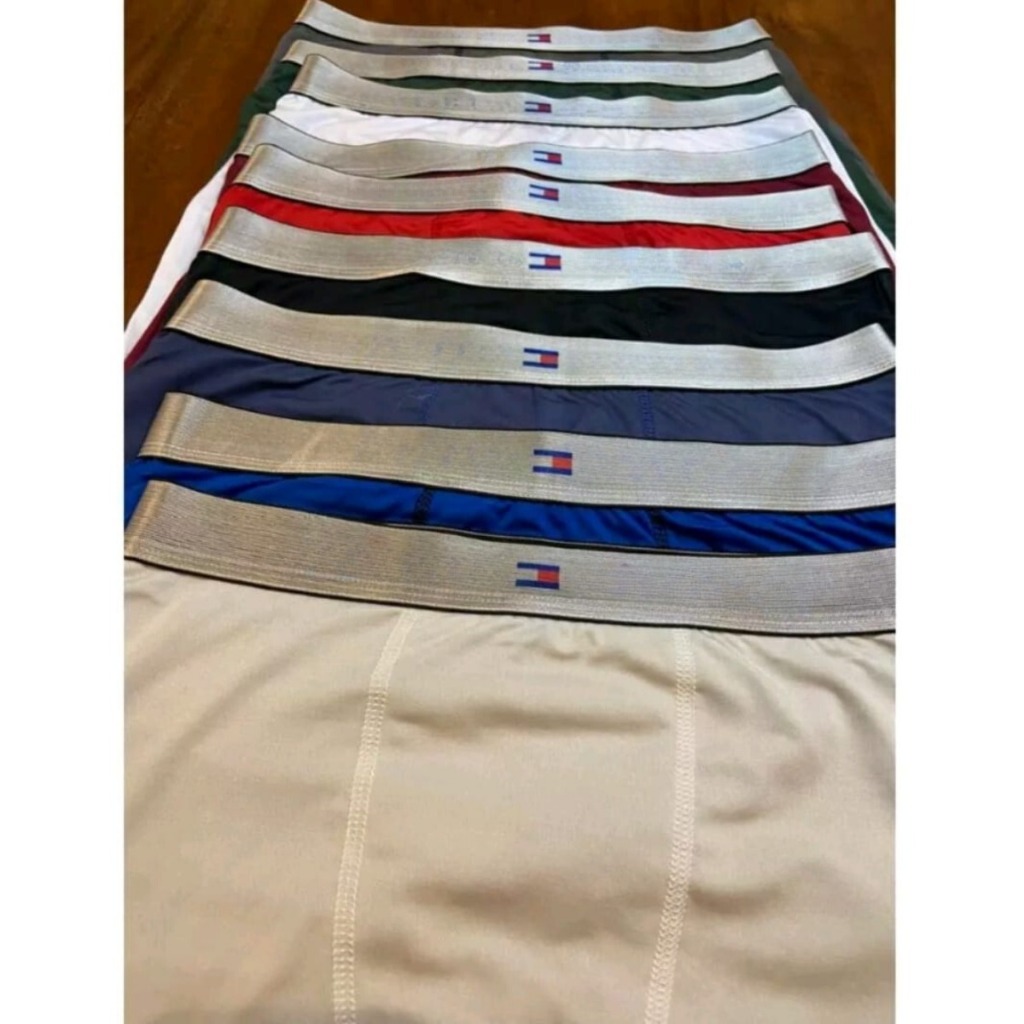 Kit 5 Cuecas Box Boxer Masculina 5 Cueca Adulto Poliester Lisas