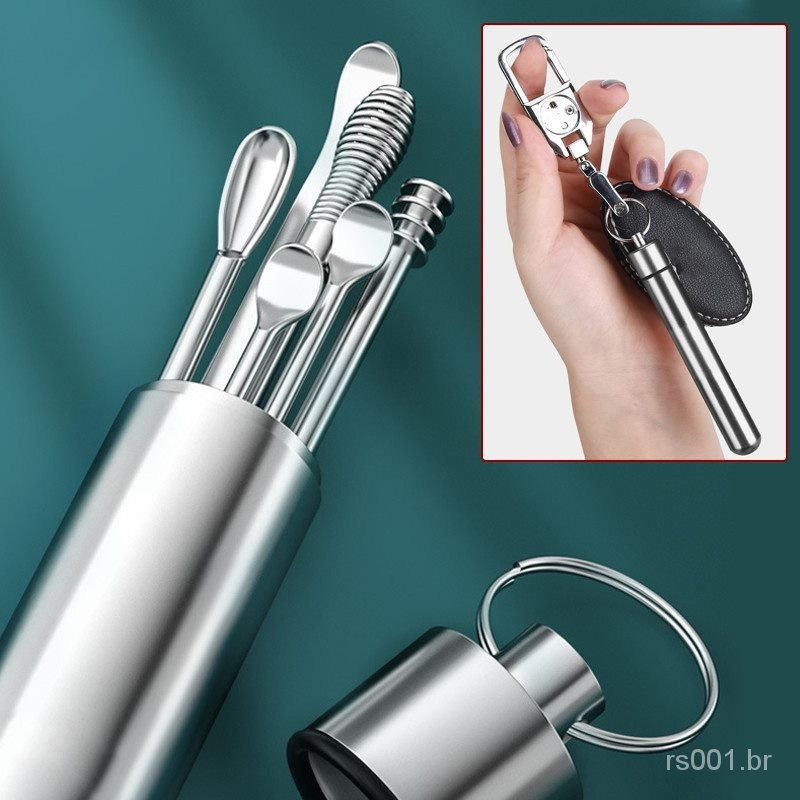 Kit 10 Limpador de cera de ouvido multifuncional (portátil)