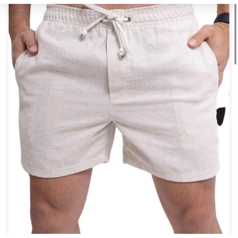 Short De Linho Masculino Bermuda Básico Mauricinho Premium e Alta ...