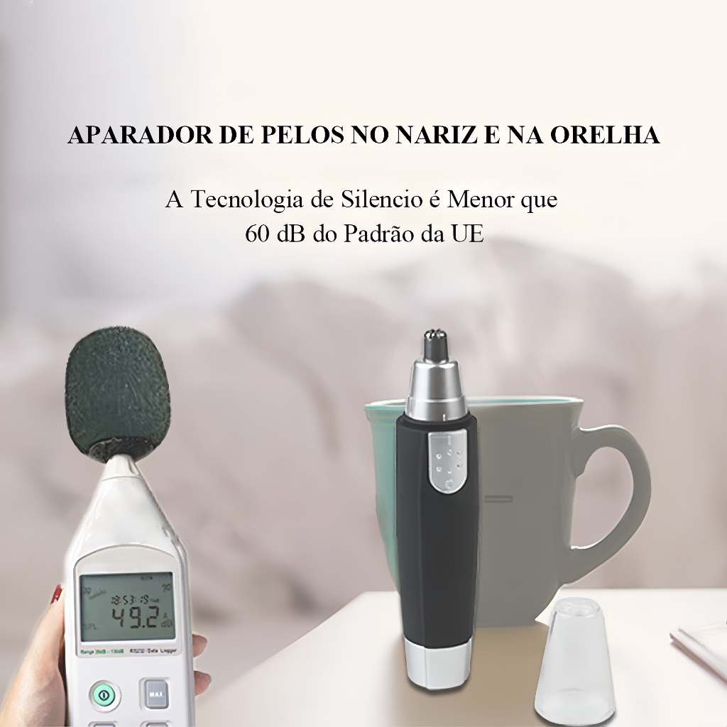 Imagem do produto Máquina de Cortar Pelos Cortador Aparador de Cabelos do Nariz e Ouvido Nose Ear Hair Trimmer 2