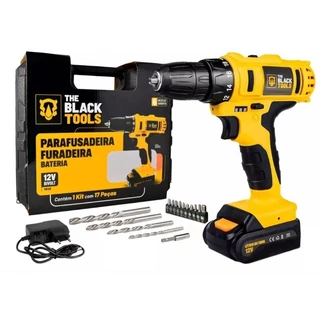 PARAFUSADEIRA E FURADEIRA 12V LÍTIO BIVOLT TB-12E - The Black Tools - TIPO WAP