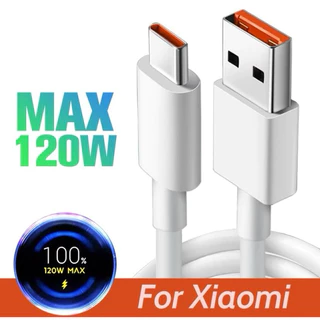 Cabo Turbo Tipo C Original Xiaomi 120W/67W/55W/45W/33W 1 Metro Carregamento Mi Turbo