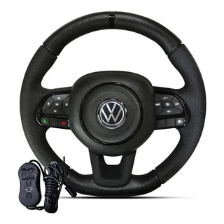 Volante Esportivo Vw Comando de Som Jfa Gol Bola Gol Quadrado Fox Spacefox Crossfox Saveiro Kombi Brasilia Variant