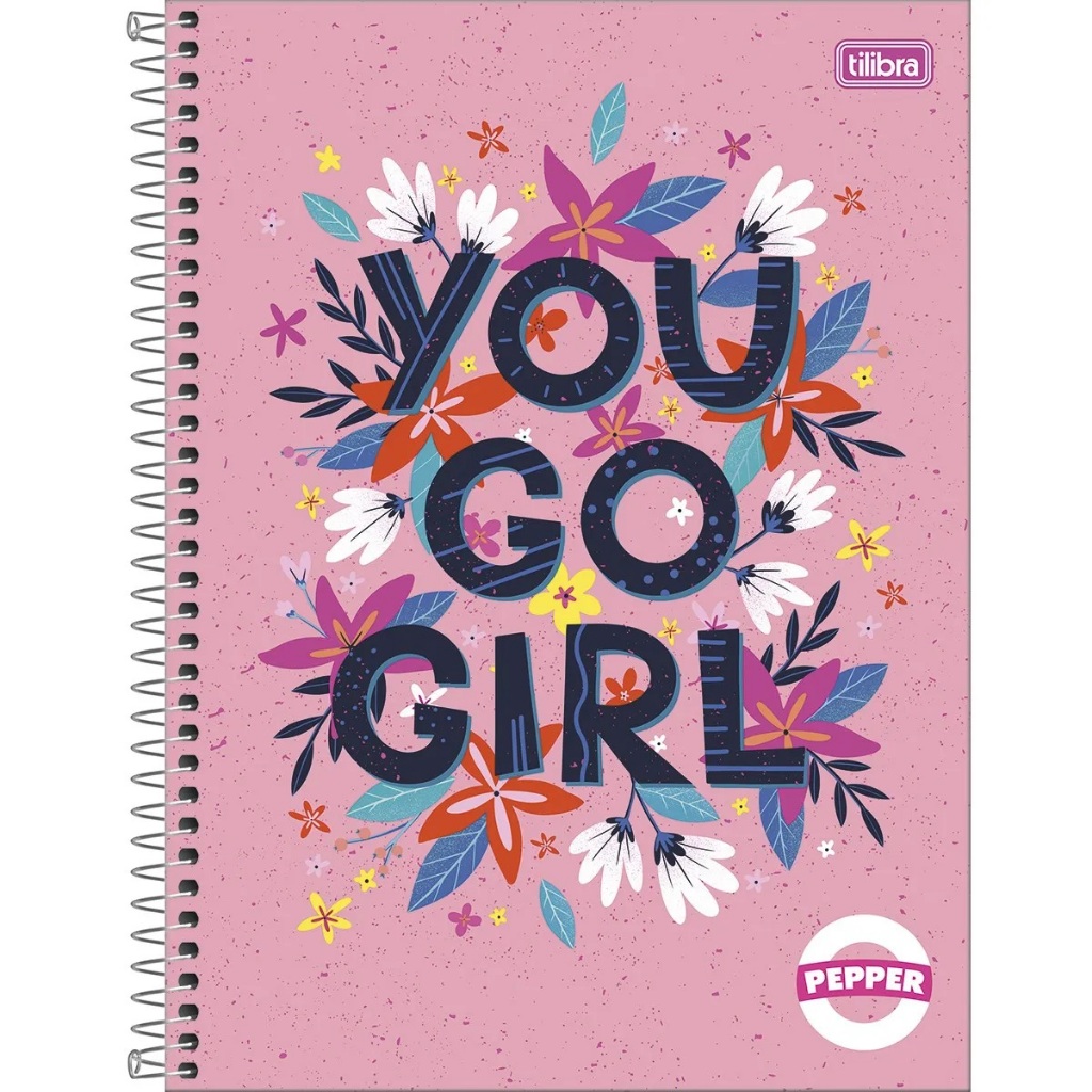 Caderno Espiral Capa Dura Universitário 1 Matéria Pepper Feminino 80 Folhas Shopee Brasil 4332