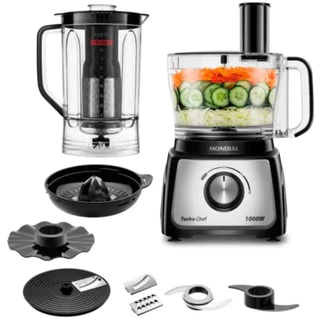 Multiprocessador Turbo Chef 9 Em 1 Mondial 3L MPN-01-BF Preto/Inox