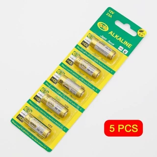 Pilha 23A ou 27A 12V - 5 un Bateria Alcalina 12v, 23a, 27a controle remoto, portão, alarme Alkaline