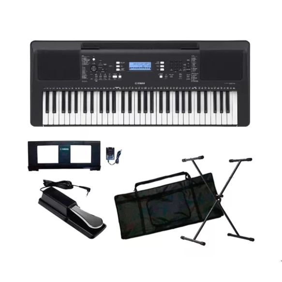 Teclado Musical Yamaha Psre373 + Suporte X + Pedal Sustain Shopee Brasil