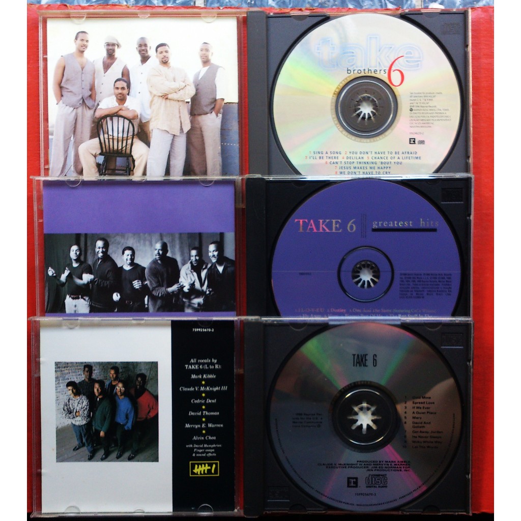 Cd Take 6 - Brother + Greatest + Doo Be Doo Wop Bop = 3 Cds