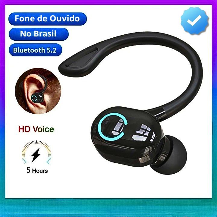 Fone De Ouvido Sem Fio com microfone Bluetooth 5.0 x9 fone bluetooth ...