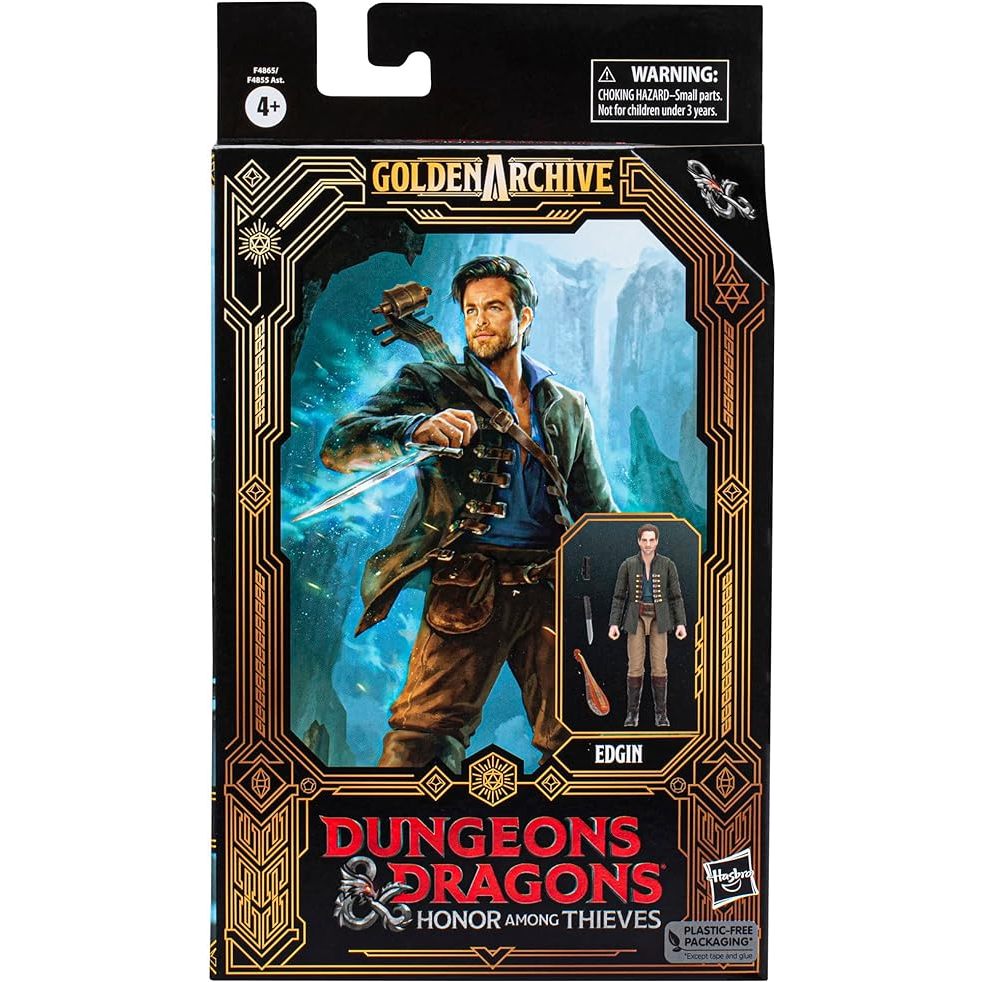 Figura Dungeons & Dragons Honra Entre Rebeldes - 15 cm com Acessórios - Edgin - F4865 - Hasbro
