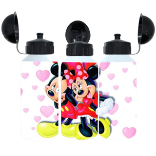 Garrafa Squeeze Personalizada Mickey Minnie Disney 600 ml Aluminio