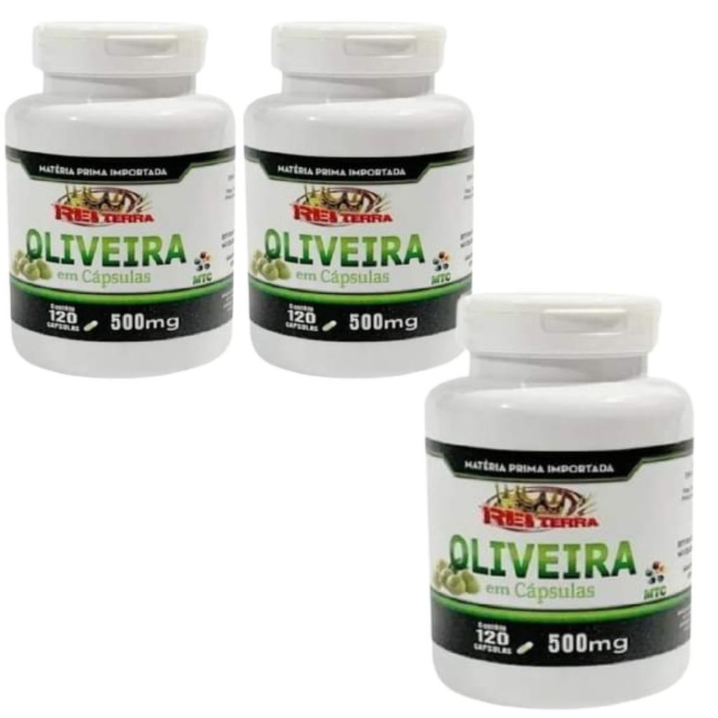 Kit 3 Extrato De Oliveira 500mg 360 Cápsulas Rei Terra Shopee Brasil 3863