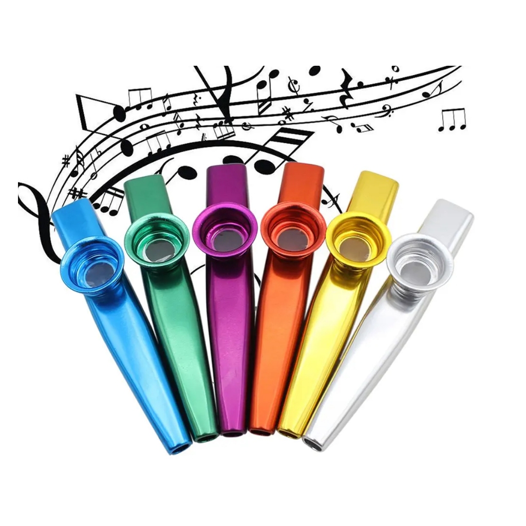 トライアルセット・サンプル kazu Kit Com 6 Kazoo Kazu Colorido C/ 8 Pele Cada Musicalização