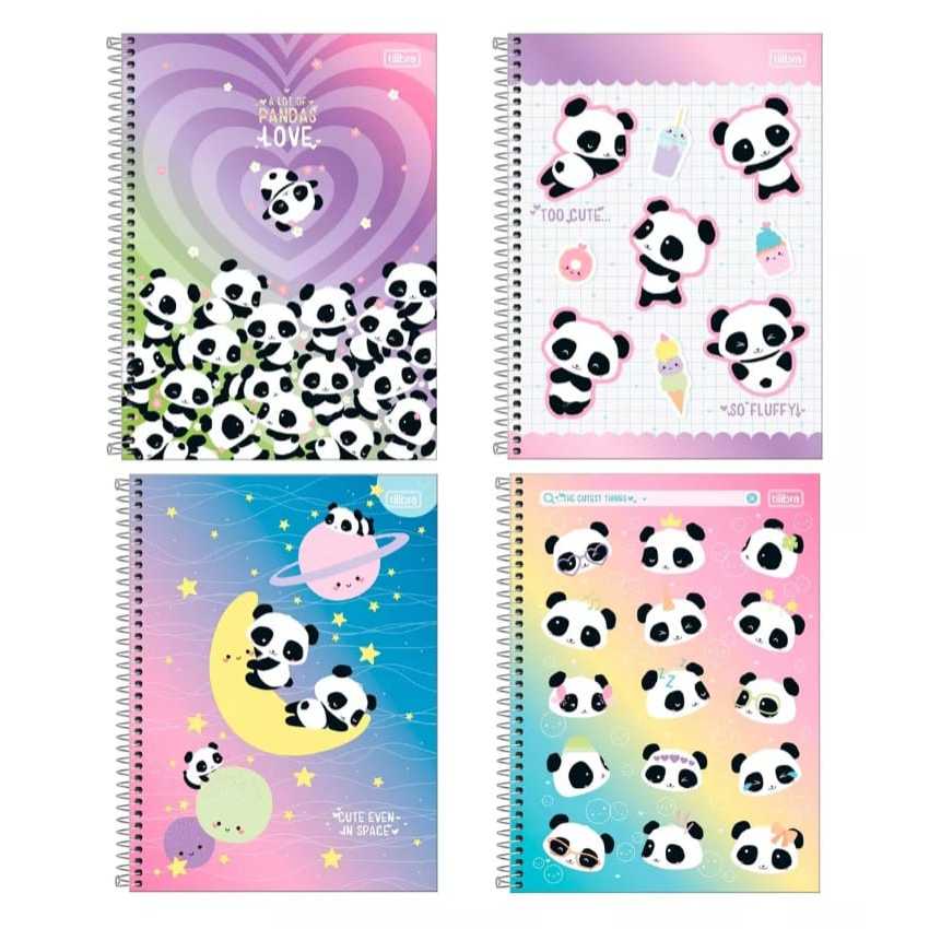 Agenda 2024 - Panda - Love Gold - Apanda Papelaria Personalizada