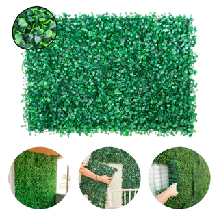Kit 10 Placa Buchinho Grama Artificial Jardim Vertical Muro Inglês Parede Verde