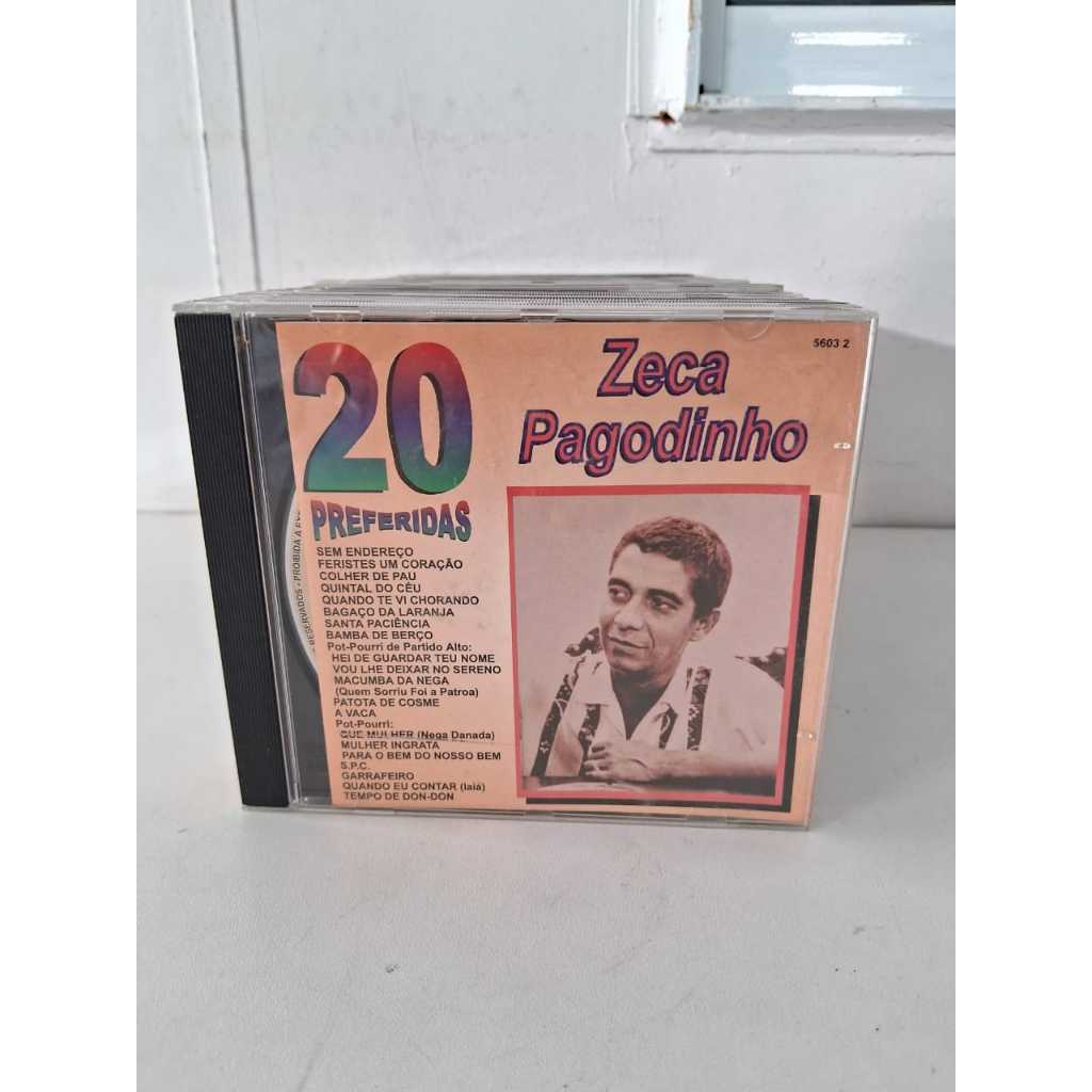 CD Zeca Pagodinho - Coleção 20 Preferidas | Shopee Brasil