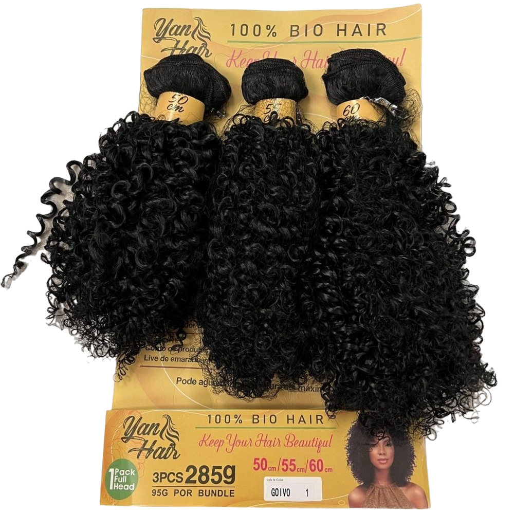 Cabelo Goivo Bundles 100% Bio Hair Cacheado Telas /285 gramas