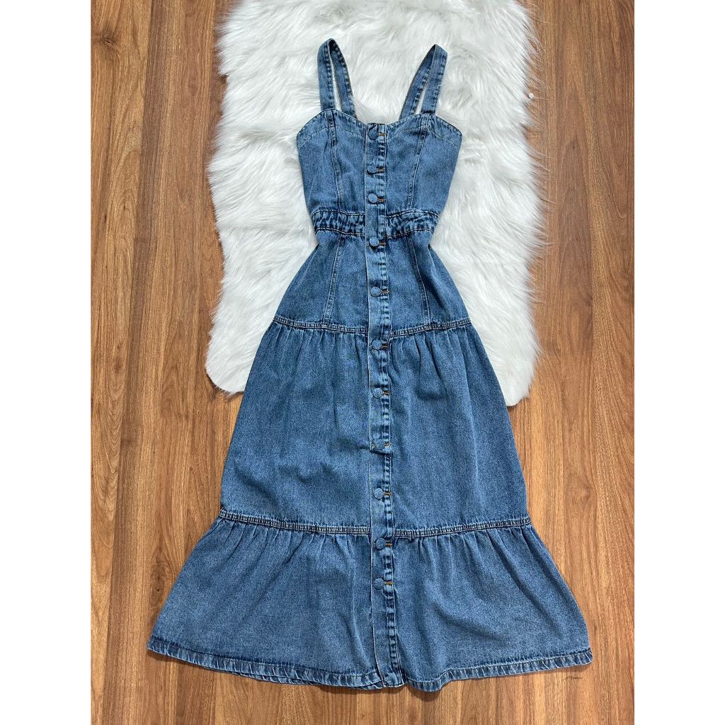Vestido jeans Femininos/Saia Jeans/Vestidos Longo moda moderna