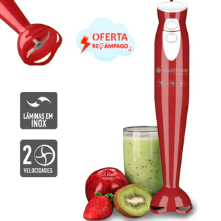 Mixer Elétrico Cadence Mix291 Vermelho 110v / 127v ou 220v Turbo Vertical Portátil Potente