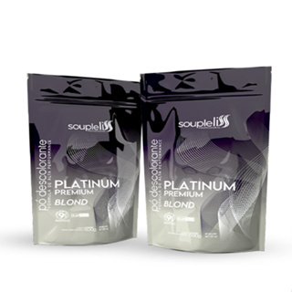 Pó Descolorante Platinum Premium Blond 500gr Soupleliss Professional