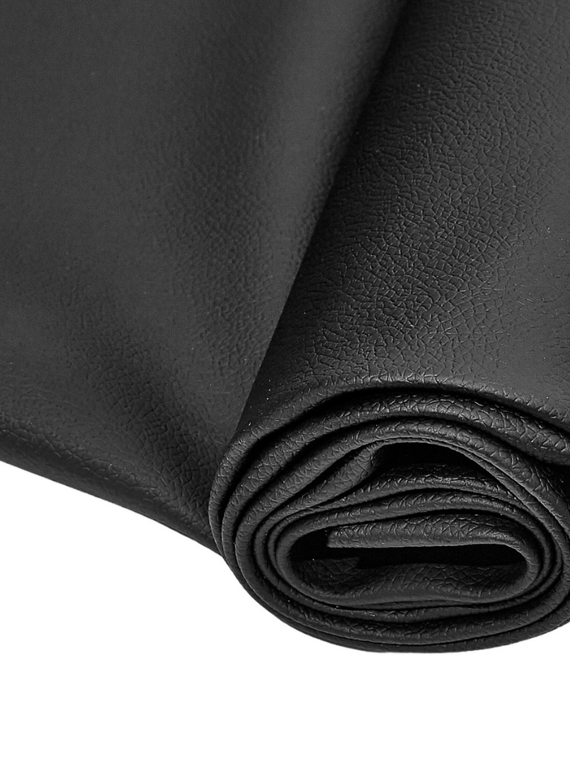 Courvin Uruguai Preto Couro Sintético Automotivo Liso Resistente Premium 1,4 x 50cm Promoção