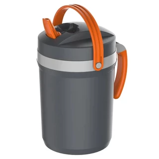 Garrafa Térmica Fliptop Para Tereré 2.5 Litros Cinza Suco Chá Gelado Termolar