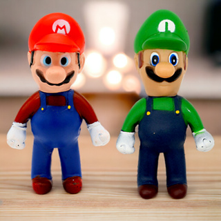 Boneco De Borracha Super Mario Bross e Luigi em Oferta na Shopee