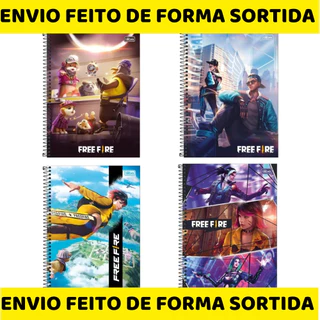 Caderno Universitário 10 Matérias Free Fire 160 Fls Tilibra