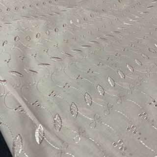 Tecido Laise Bordada Rosa bebê Estampa Estrelas 1,35x1,00m Roupas Femininas