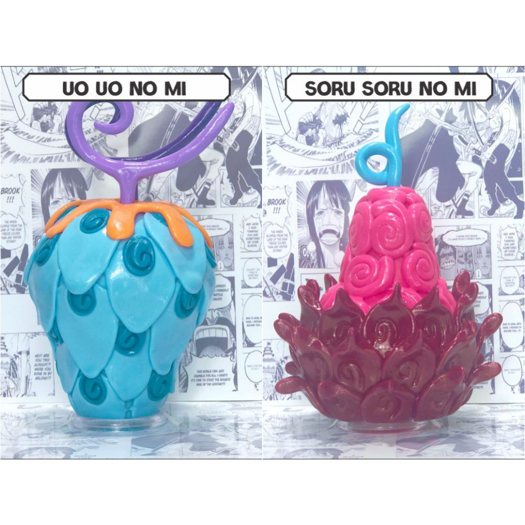 Action Figure - Kit 2 Akuma no mi (Uo - Soru) - One Piece -Mangá ...