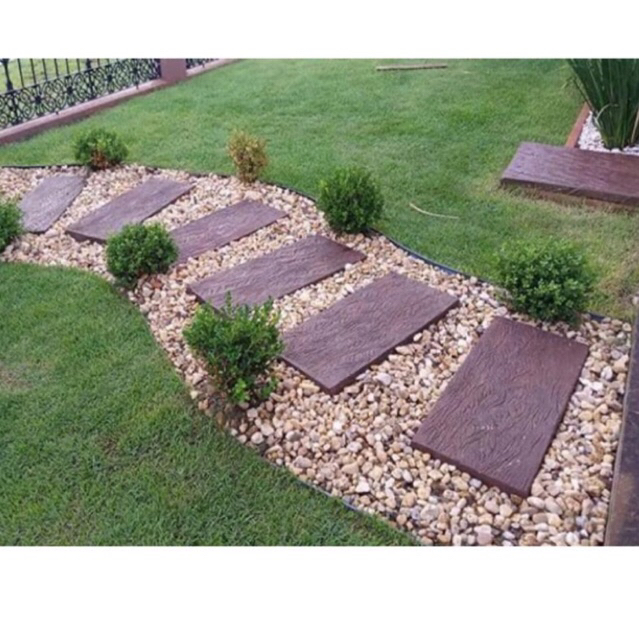 Forma em Abs Caminho Jardim Piso Pisante imitação Madeira 60x30cm