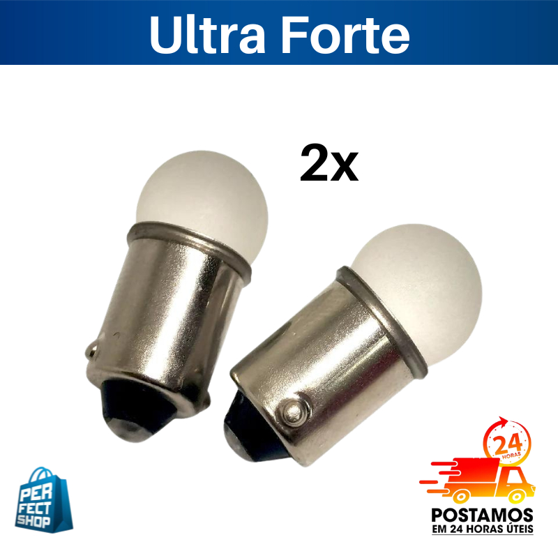 2x Lampada Led Ultra Forte Branco, Ba9s5 69, Automotiva