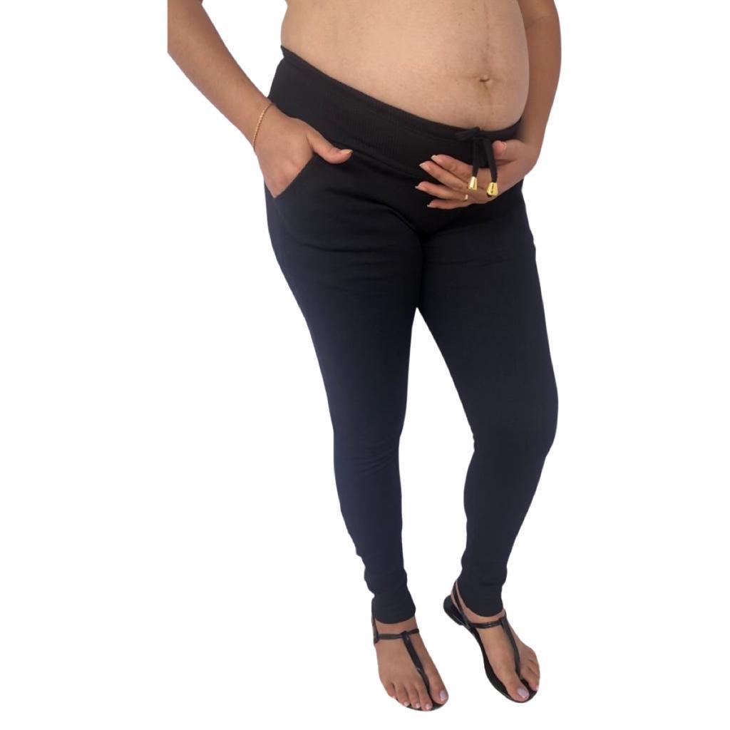 Calça Legging Gestante Maternidade Gravida Cintura Alta