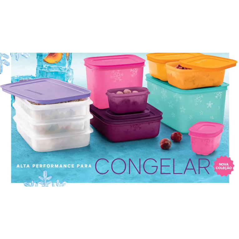 Freezer Line Potes para Freezer Tupperware | Shopee Brasil