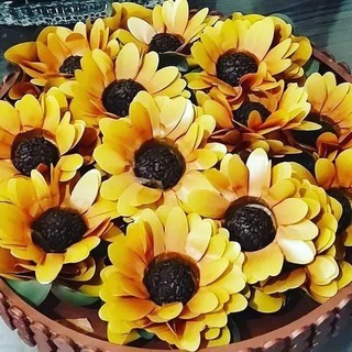 Girassol Forminhas Para Doces Kit 100 Unidades JuFiori